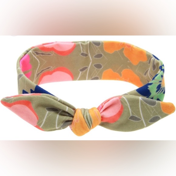 NWT VTG Style Mommy And Me Retro Floral Boho Headband Head Wrap Set Pink Tan - Picture 4 of 9